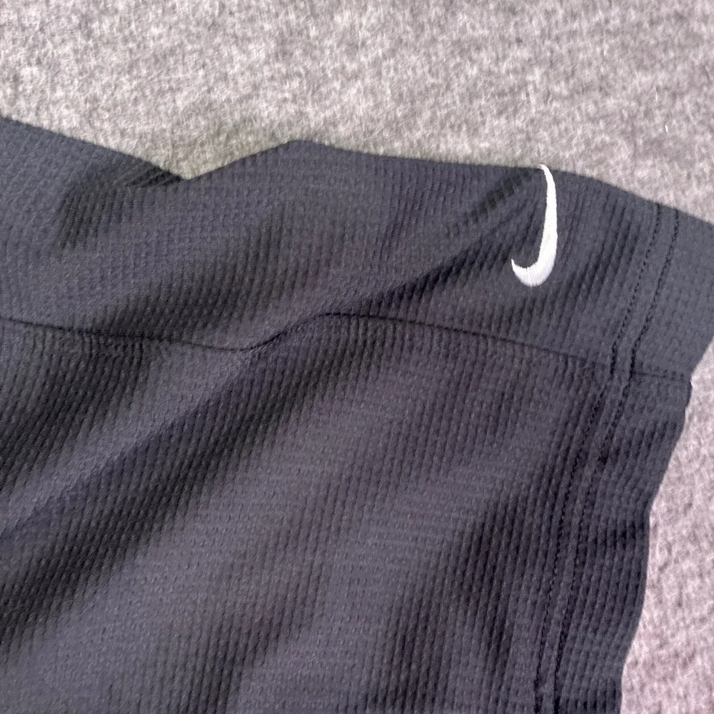 Vintage Nike Golf Polo Shirt Mens Large Black Ciena Logo Embroidered Fit Dry 90s